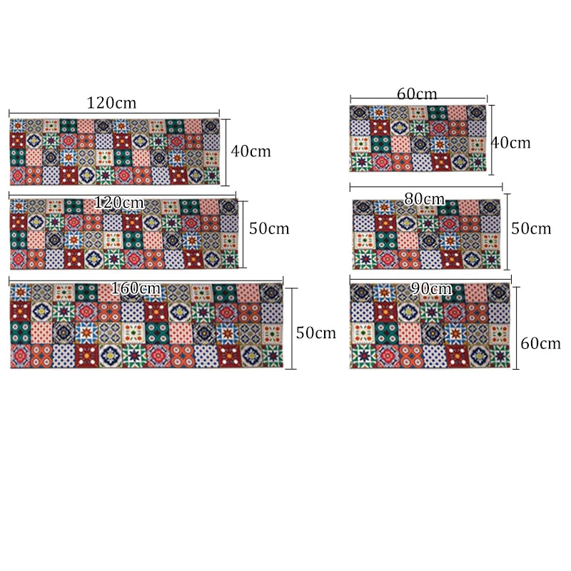 Kitchen Mat Cheaper Anti-slip Modern Area Rugs Living Room Balcony Bathroom Printed Carpet Doormat Hallway Geometric Bath Mat