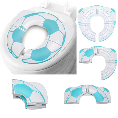 Portable Baby Travel Potty Seat: Foldable Toddler Toilet Training Chair with Urinal Cushion