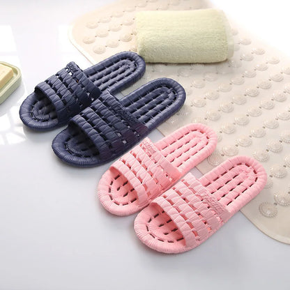 Unisex Non-Slip Indoor Bathroom Slippers | Soft Bottom Flat Sandals