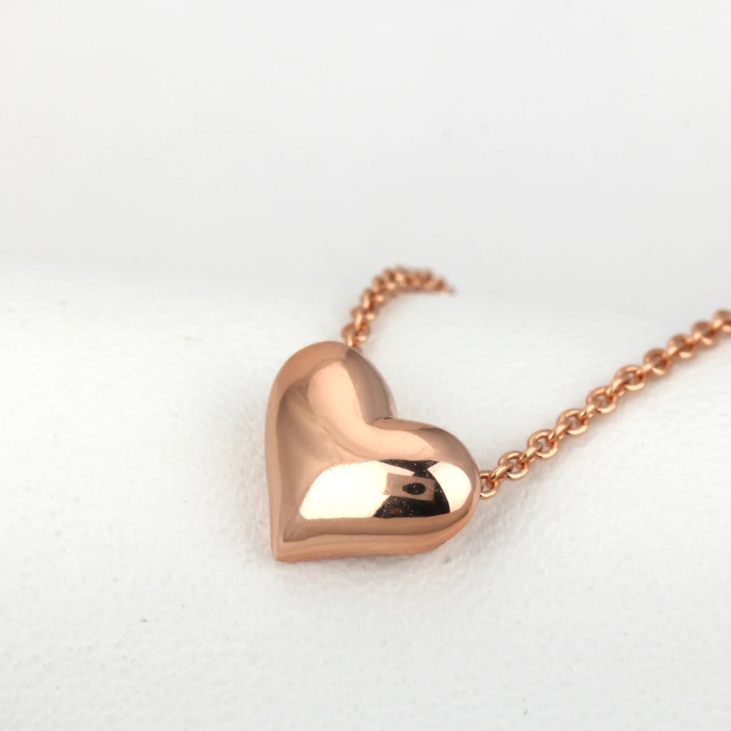 Rose Gold Heart Pendant Necklace for Women - Elegant OL Style, Perfect Party & Wedding Gift