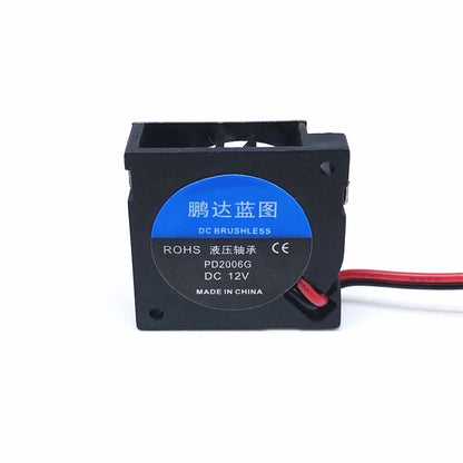 2006 5V/12V 20x20x6MM Ultrathin Blower Fan - 11000RPM, 2PIN/3PIN/4PIN PWM