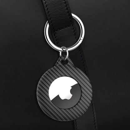 For Apple Airtag Case Carbon Hard Anti-lost Anti-Scratch Keychain Cover For Airtags Matte Slim TPU Loop GPS Protective Sleeve