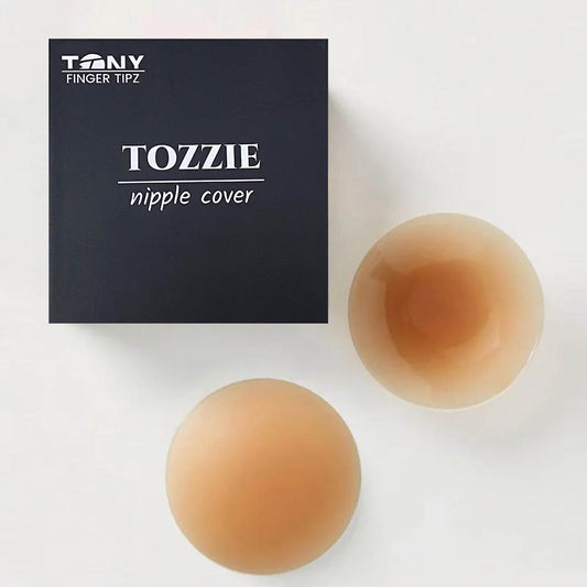 Tozzie Nipple Covers: Perfect for Sheer Tops - Ultra-Thin, Comfortable, and Discreet for All Skin Tones - Skin-Friendly Silicone Nip Covers