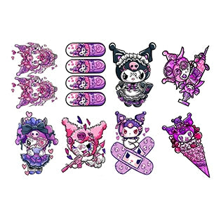 8 Sheets Clow M Melody Tattoo Sticker Set