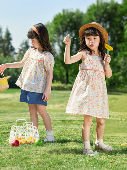 Summer Kids Fresh Floral Baby Girl Dress