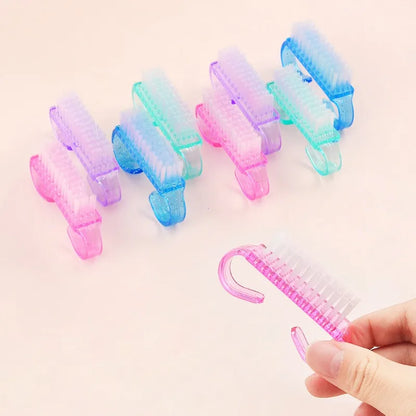 50Pcs Colorful Nail Dust Cleaner Brushes for Manicure & Pedicure