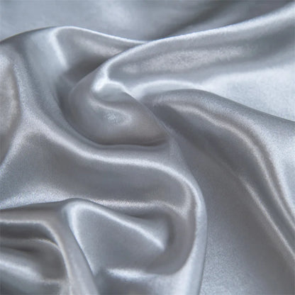 Luxury Flat Sheet Solid Color Satin Bed Sheet Soft Comfortable Bedsheet High-End Bedding Sheet