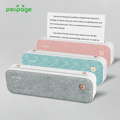 Peripage Portable A4 printer Tattoo printer Mini ink-free thermal paper wireless Bluetooth mobile phone 203/304Dpi