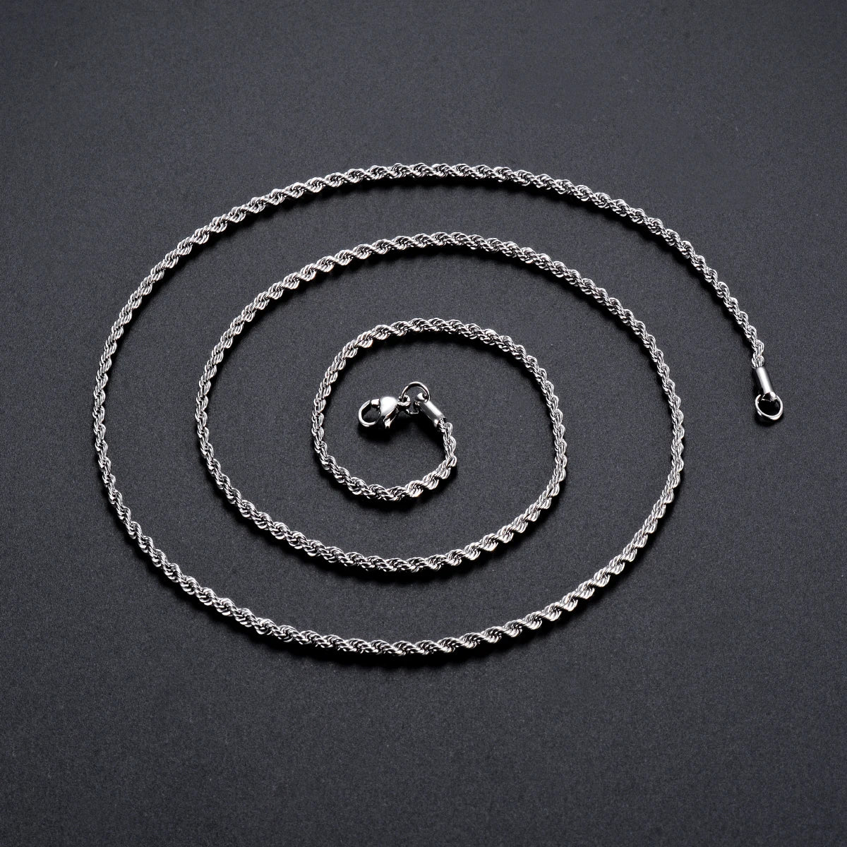 Stainless Steel Rope Chain Necklace/Bracelet for Men & Women (2mm-6mm)