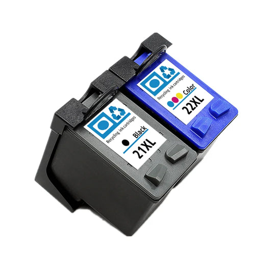 21 22 XL Ink Cartridge Replacement Compatible with HP 21 22 21XL 22XL - Black & Tri-Color | tonyfinger store