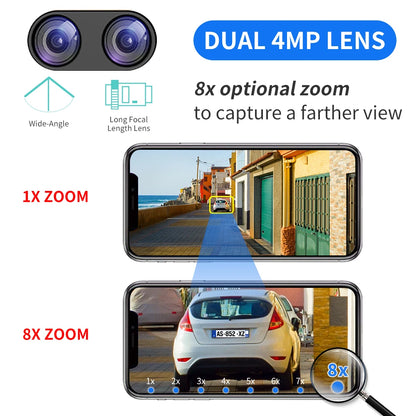 Hiseeu 4K 8MP PTZ WiFi Camera | 8X Zoom | Night Vision | Human Detection