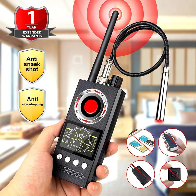 Professional Anti Spy Camera Detector K68 Bug Scanner Security Protection RF Signal Cam Hidden Gadgets Car GPS Tracker Finder