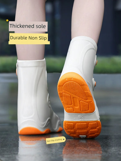 Women's Silicone Non Slip Thickening and Wear-Resistant Children's Rain Boots