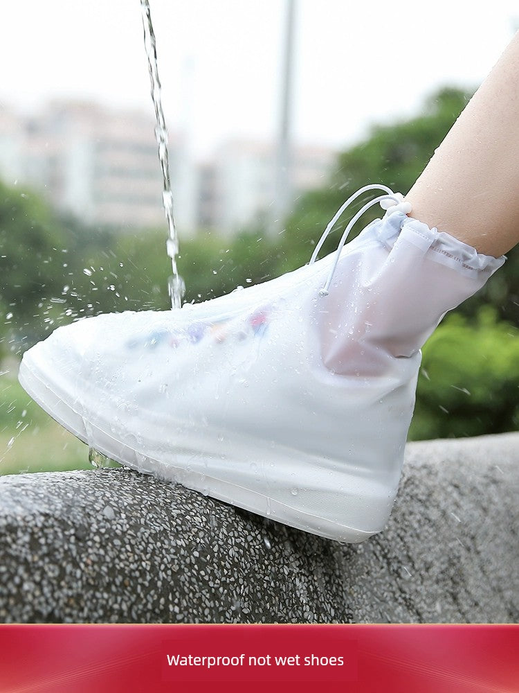 Women's Non Slip Abrasion Resistant Transparent Children Rain Boots Cover