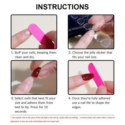 24pcs Pink Korean Style Press-On Nails with White Bow | Full Cover False Nails for Girls & Women | Tonyfinger Store