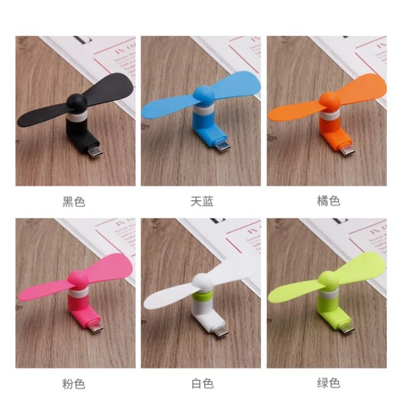 Portable Type-C Mini Fan for Mobile - USB Cooling Gadget