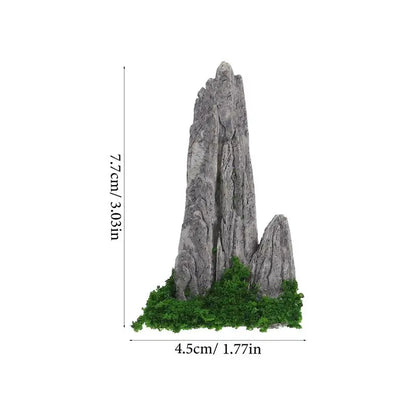 8 Pcs Mini Rockery Ornaments for Outdoor Garden Decor