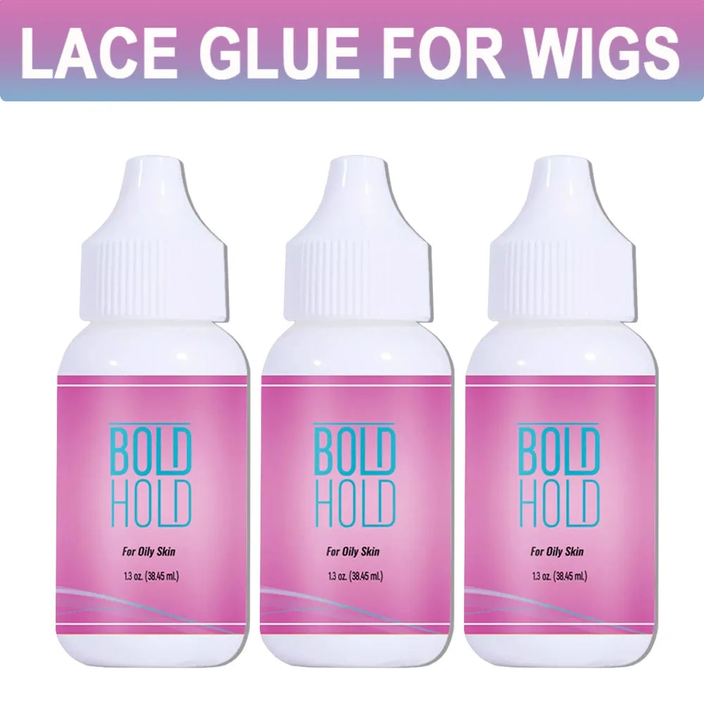 Wig Glue Waterproof Extra Hold Front Lace Wig Glue Strong Hold Lace Glue Wig Accessories Lace Tint Mousse Hair Wax Stick 4PCS