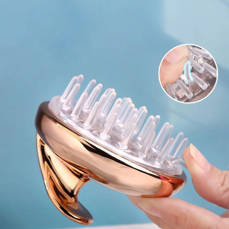 Silicone Scalp Massager Shampoo Brush Hair Washing Comb Relieve Fatigue Bath SPA Relax Shower Hair Salon Hairdressing