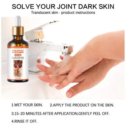 Dark Knuckles Fast Whitening Serum Hand Knuckle Elbows Knee Melanin Corrector Intense Stains Remover Products Beauty Care 50ml