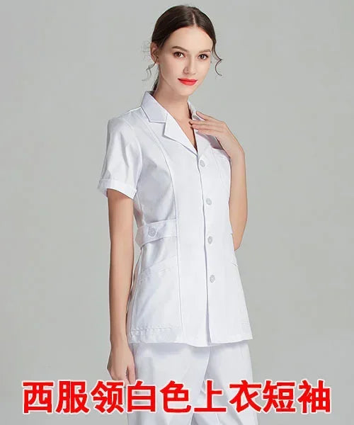 2024 Blue Long Sleeve Scrubs Top | Nurse Uniforms & Lab Coat for Women | Medical & Beauty Salon Workwear | tonyfinger store