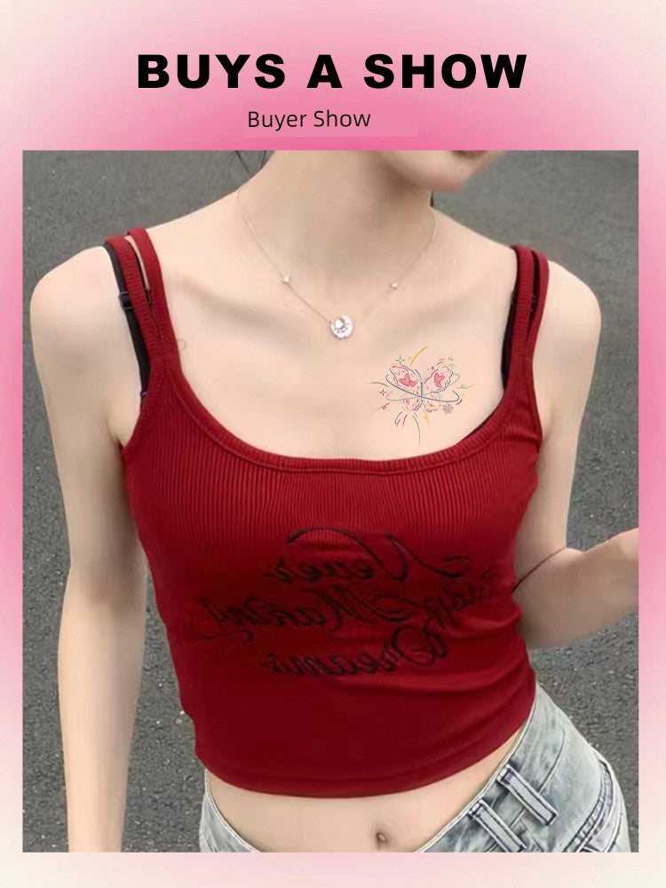 Fantasy Dopamine | Color Tattoo Stickers Waterproof and Durable Female Flower Arm Cartoon Cute Painted Fancy Cover