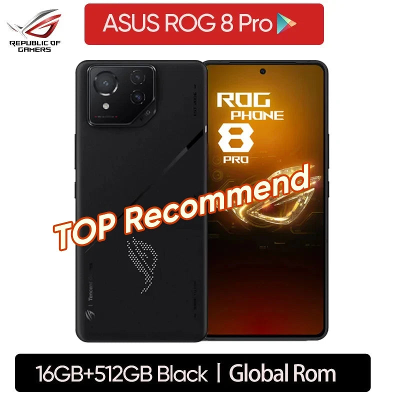 ASUS ROG Phone 8 Pro 5G Smartphone | Snapdragon 8 Gen 3, 6.78" 165Hz AMOLED Display, 50MP Camera, 5500mAh, 65W Fast Charging | tonyfinger store