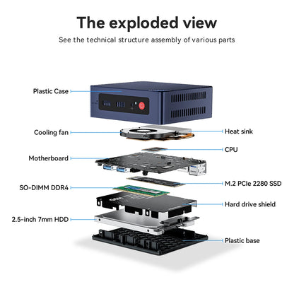 Beelink Mini S12 N95 S12 PRO N100 Fanless Mini Pc DDR5 8G/16G RAM 256G/500G SSD Wifi5/WIFI6 Desktop Gaming Office Home Pocket