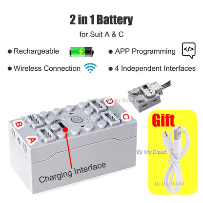 MOC Expert Technical Car Power Function Motor Parts 42143 42083 42096 42115 42141 SP3 APP Programing RC Li-Battery Blocks