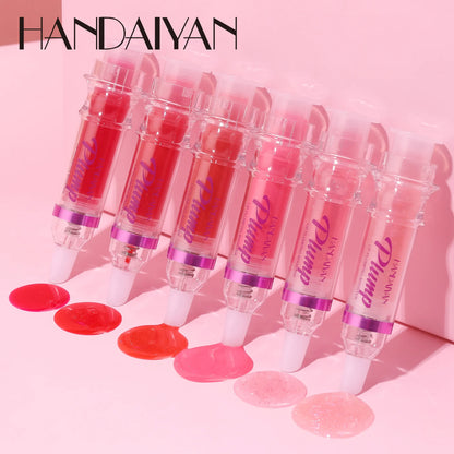 Handaiyan Lip Plumping Glitter Lipstick - Waterproof & Moisturizing