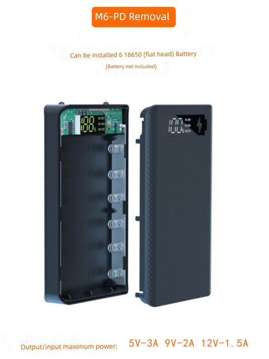 Movable Welding-Free Assembly LCD Power Bank Shell