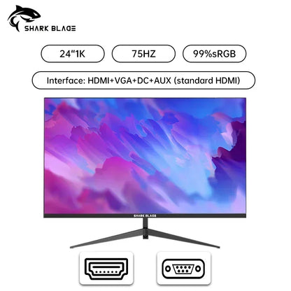 24 Inch Curved LCD Monitor - SHARK BLADE 75Hz Full HD Gaming Display | E-IPS Panel | Tonyfinger Store