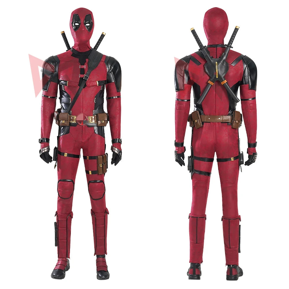 New Deadpooling 3 Cosplay Costume Wade Wilson Jumpsuit & Belt Set - Movie Anti-Hero Suit for Halloween | tonyfinger store