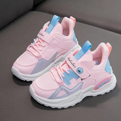  2024 Kids Sneakers Girls School Casual Shoes | Breathable Running Shoes | Soft Non-slip Tenis Pink | tonyfinger store