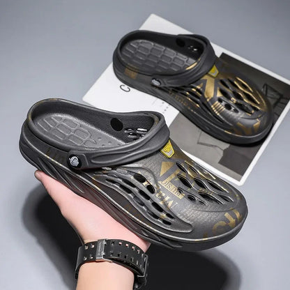 2024 Summer Plus-Size Men’s Fashionable Soft Sandals & Slippers