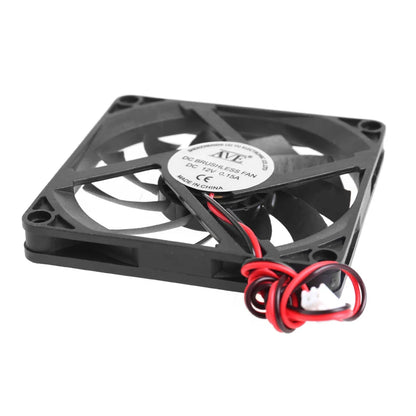 Silent 80mm 12V DC Brushless CPU Fan - 2600rpm Quiet Cooling for Servers & PCs