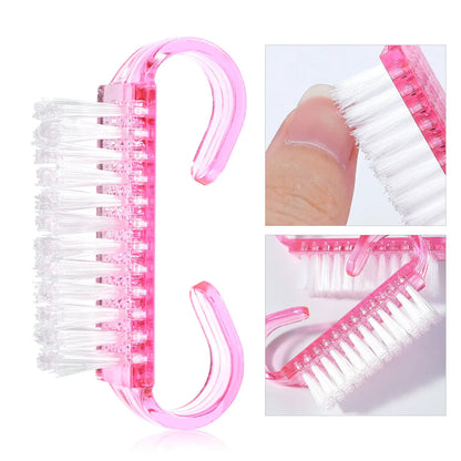 50Pcs Colorful Nail Dust Cleaner Brushes for Manicure & Pedicure