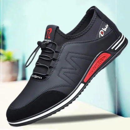 Men's Shoes Fashion Soft Soled Men Casual Shoes British style Formal Shoes Breathable Lace-Up Bottom Light Sneakers Male Size 44