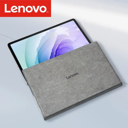 Original Lenovo Storage Clip for Tab Plus 2024 Xiaoxin Pad Studio Protective Case Bag Simple Light PU Inner Magnetic Gray Androi