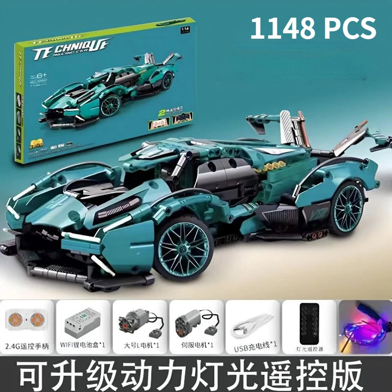 2023 Building Blocks Concept Edition Sports Car | 1148-Piece Super Racing Car Model | tonyfinger store