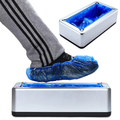 Portable Automatic Shoe Cover Dispenser - Waterproof, Hand-Free for Home & Office