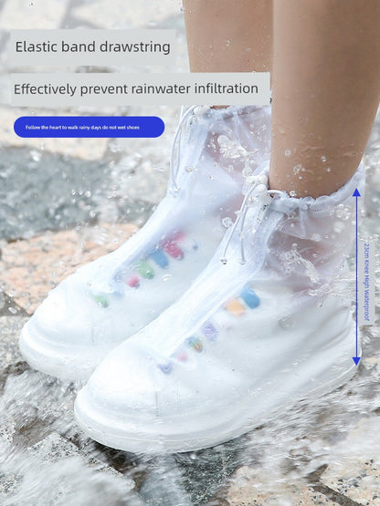 Women's Non Slip Abrasion Resistant Transparent Children Rain Boots Cover