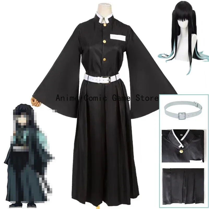 Tokitou Muichirou Cosplay Costume Full Set with Wig & Shoes for Adults | Anime Uniform Halloween Party Outfit | tonyfinger store