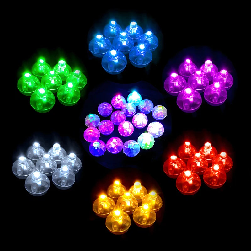 LED Glow Balloons (10/20/100Pcs) - Flashing Luminous Lights for Party & Wedding Decor | tonyfinger store