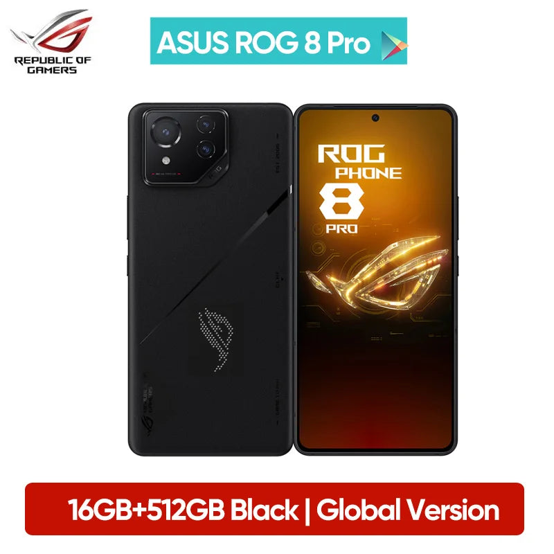 ASUS ROG Phone 8 Pro 5G Smartphone | Snapdragon 8 Gen 3, 6.78" 165Hz AMOLED Display, 50MP Camera, 5500mAh, 65W Fast Charging | tonyfinger store