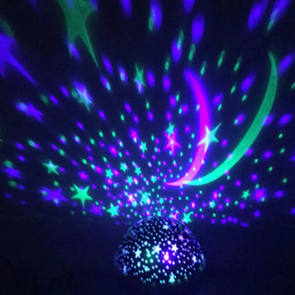 Auto Rotating LED Starry Sky Projector - USB Night Light for Table