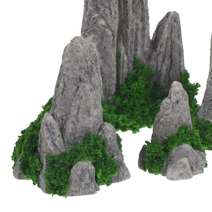 8 Pcs Mini Rockery Ornaments for Outdoor Garden Decor