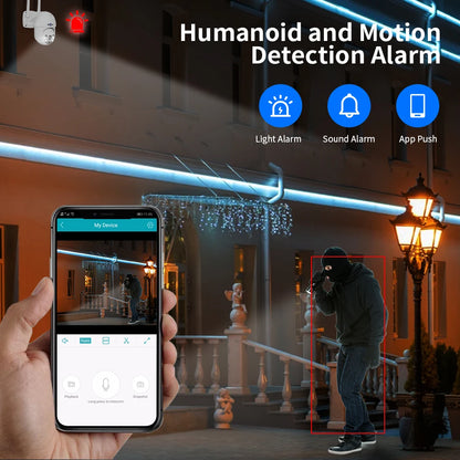 Hiseeu 4K 8MP PTZ WiFi Smart Camera Ultra HD 4K Resolution: Capture every detail with stunning 8MP clarity.