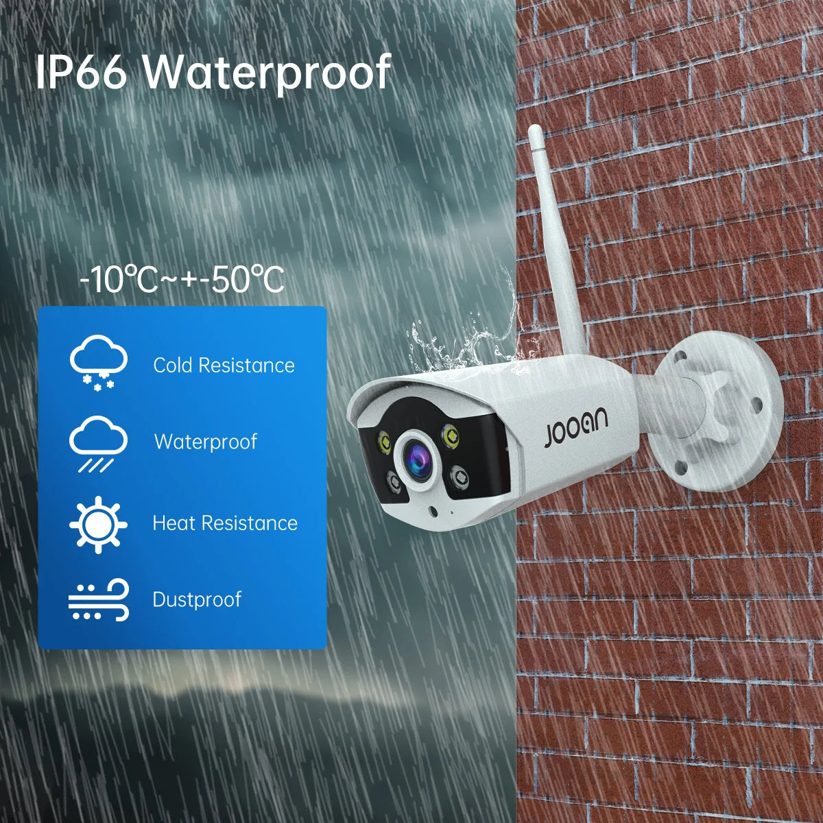 Wifi IP Camera 3MP 5MP Outdoor Infrared Night Vision Video Surveillance Camera Audio Recording Wireless Camera for Jooan NVR