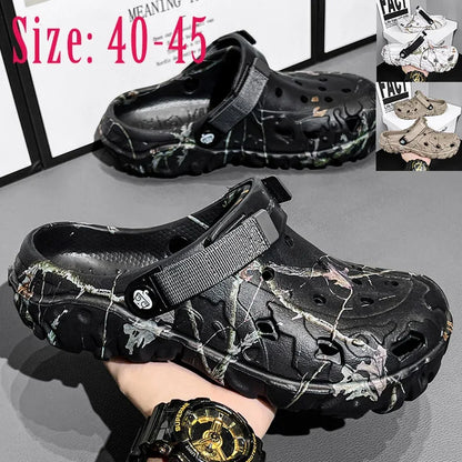 Men Shoes Slippers Men Garden Flat Sandals Platform Sandals Man Summer Sandals 2024 Male Sneakers Outdoor Flip Flops Home Clogs